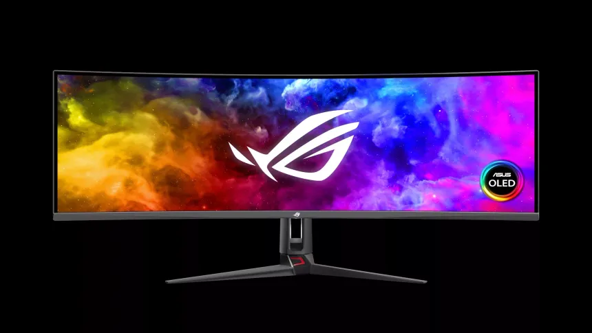 Asus, ROG Swift OLED PG49WDCD Monitörünü Tanıttı.