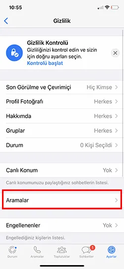 Nasıl Yapılır: WhatsApp'ta Bilinmeyen Arayanları Sessize Almak