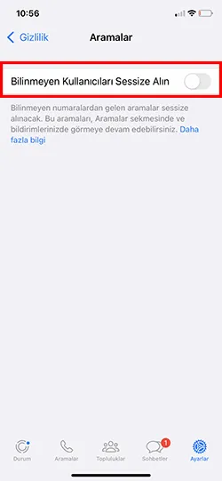 Nasıl Yapılır: WhatsApp'ta Bilinmeyen Arayanları Sessize Almak
