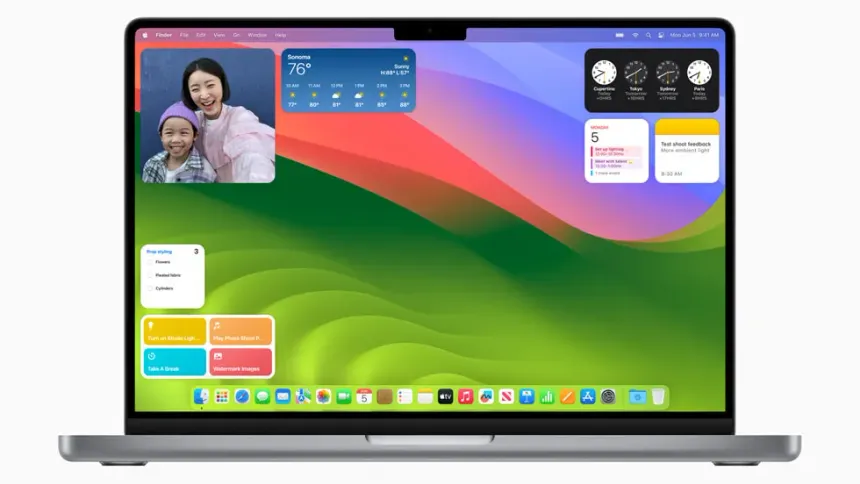 macOS Sonoma Araç Takımları Masaüstüne Geliyor
