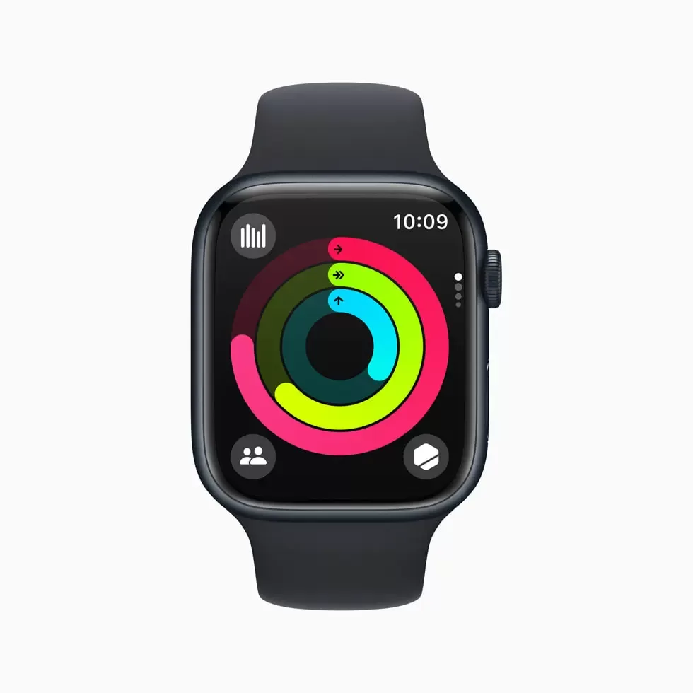 Apple watch OS Activity screen big large large