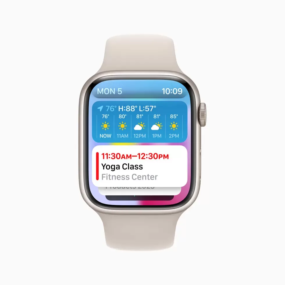 Apple watch OS Smart Stack Calendar big large large