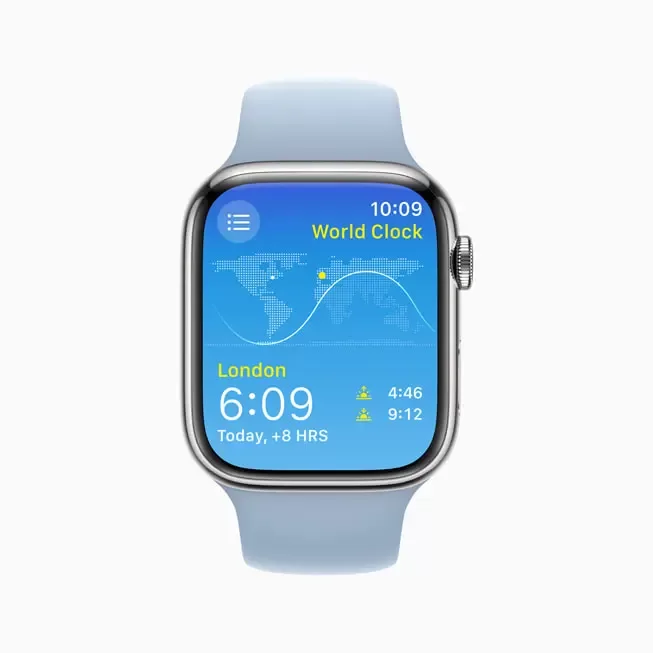 Apple watch OS World Clock inline large large