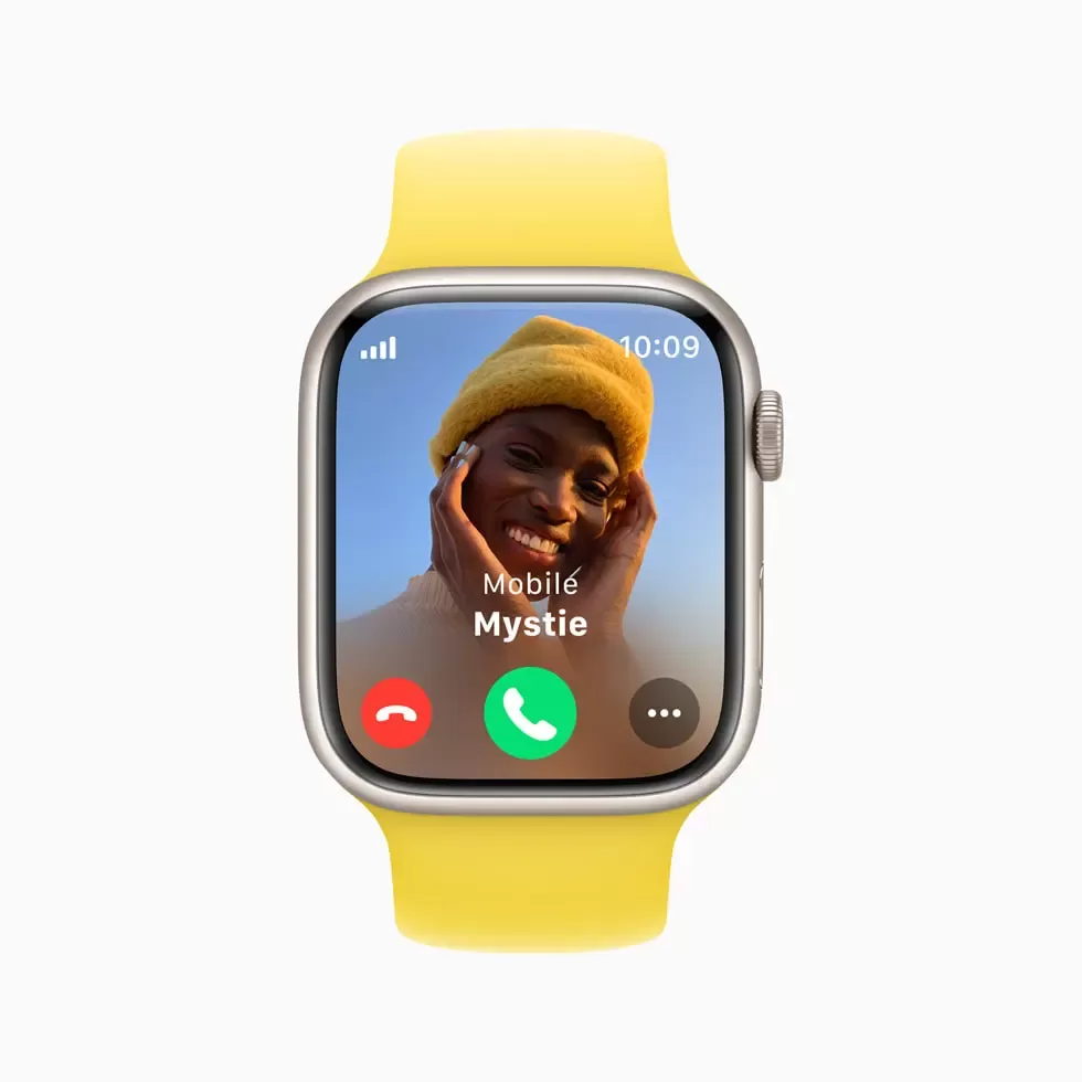 Apple watch OS incoming call big large large