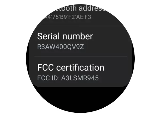 Samsung Galaxy Watch FCC large