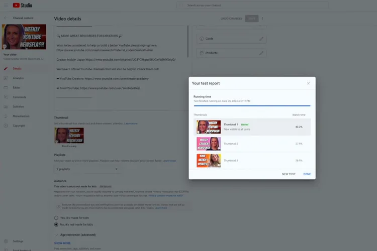 YouTube, İçerik Üreticilerin “Thumbnail” Seçmesini Kolaylaştırıyor