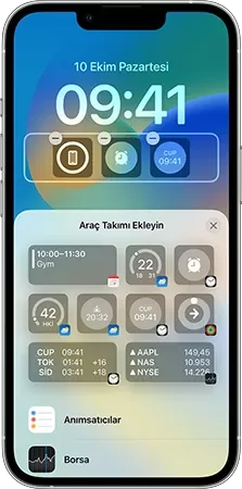 Kilit Ekranınıza araç takımı ekleme