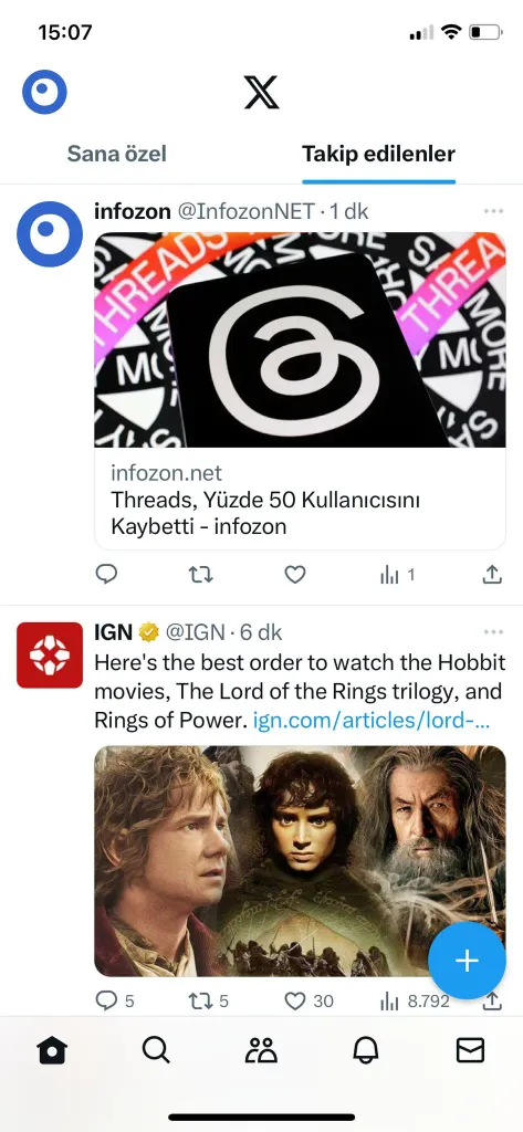 Twitter, iOS ve Android Uygulamaları ''X'' Oldu
