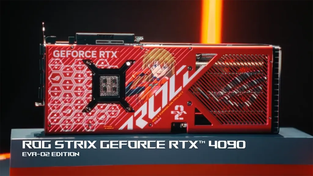 ASUS ROG EVANGELION Ge Force RTX ROG STRIX GPU standard scale Custom