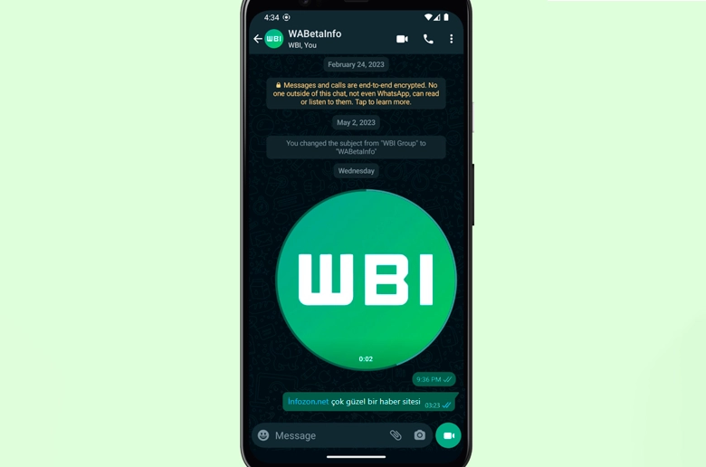 WhatsApp, Android ve iOS İçin Kısa Video Mesaj Özelliğini Getiriyor