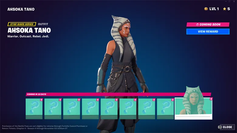 Fortnite Bölüm 4 Sezon 4 Savaş Bileti