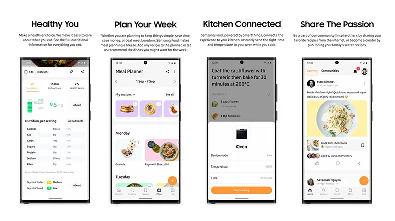 Samsung Food: Kişiselleştirilmiş Yemek Deneyimiyle Yapay Zeka Devrimi!