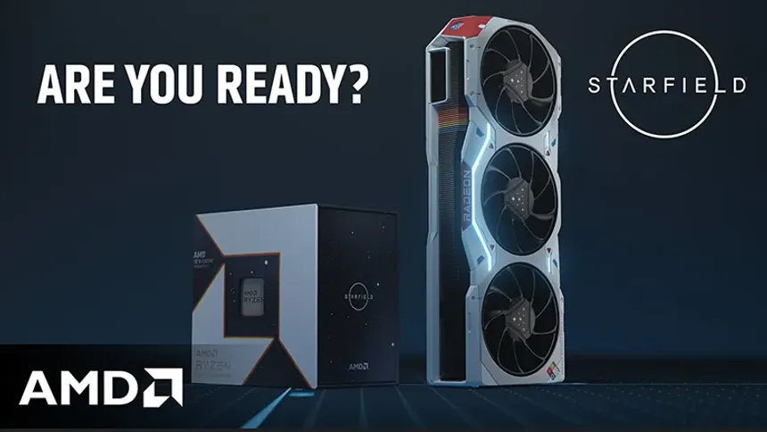 AMD ve Bethesda Starfield Temalı Radeon RX 7900 XTX ve Ryzen 7 7800X3D, GPU Tasarımını Tanıttı!