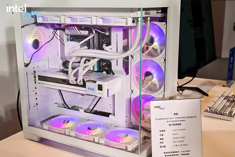 Intel Gunnir Arc Graphics Cards Asian Games standard scale Custom