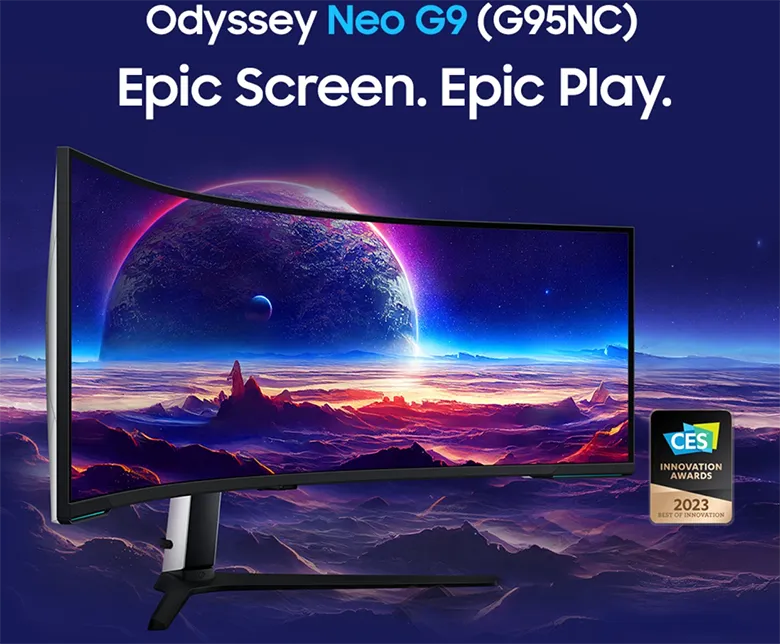 Samsung Odyssey Neo Inch Gaming Display Worlds First Dual UHD Monitor