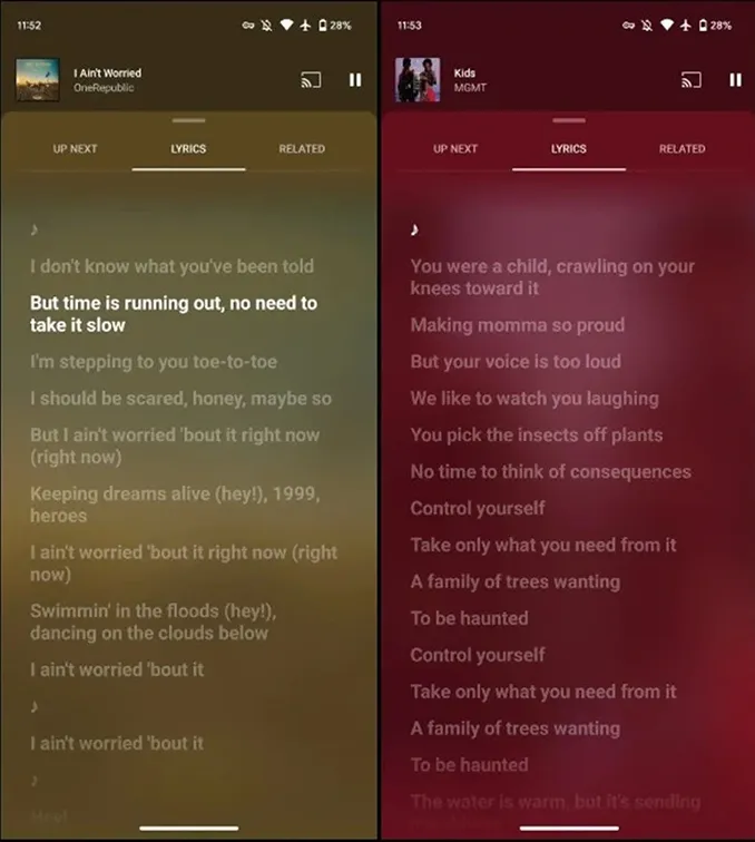 YouTube Music'in Beklenen Özelliği: Canlı Şarkı Sözü Türkiye'ye Geldi!