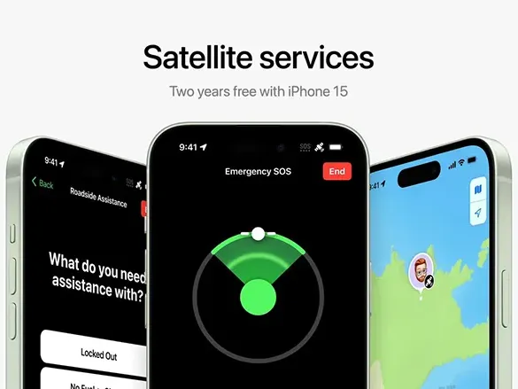 iPhone 15'e Uydu Üzerinden Yol Yardım Hizmeti Geliyor