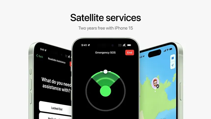 iPhone 15'e Uydu Üzerinden Yol Yardım Hizmeti Geliyor