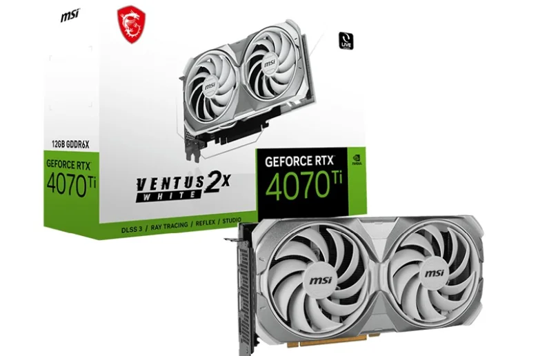 MSI GeForce RTX 4070/RTX 4070 Ti Ventus 2X Beyaz Ekran Kartını Tanıttı