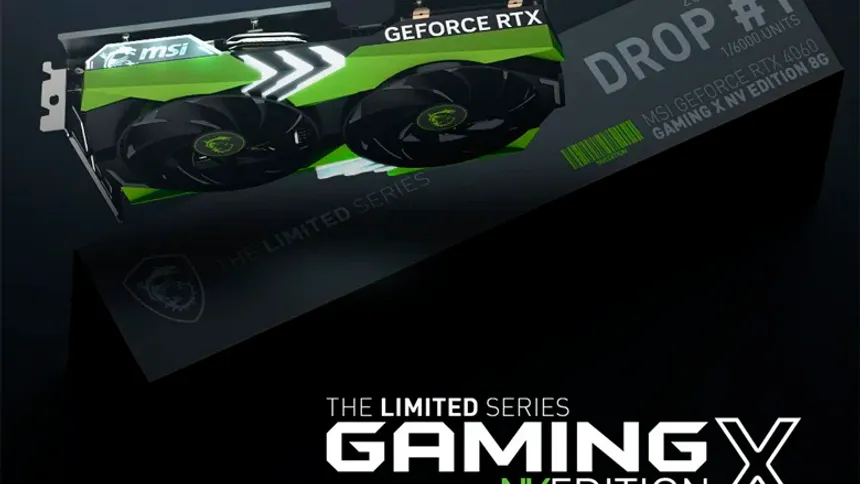 MSI GeForce RTX 4060 GAMING X NV Edition'ı Piyasaya Sürüyor
