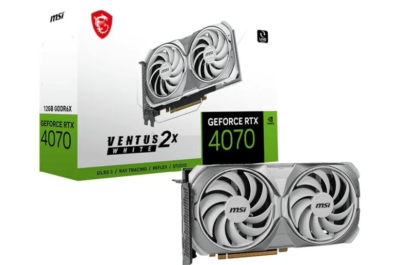 MSI GeForce RTX 4070/RTX 4070 Ti Ventus 2X Beyaz Ekran Kartını Tanıttı