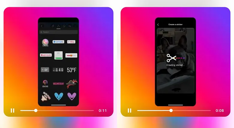 Instagram'a Çıkartma Oluşturabileceğiniz Yeni Özellik Geliyor