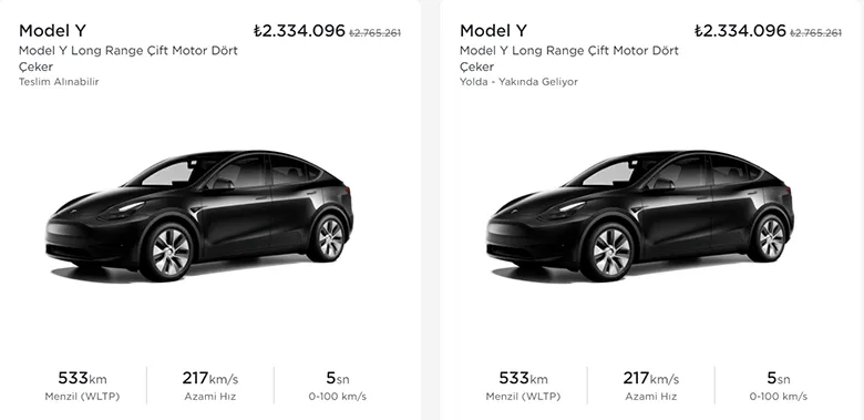 Tesla, Model Y Fiyatını Düşürdü! 431 Bin TL İndirim Var!