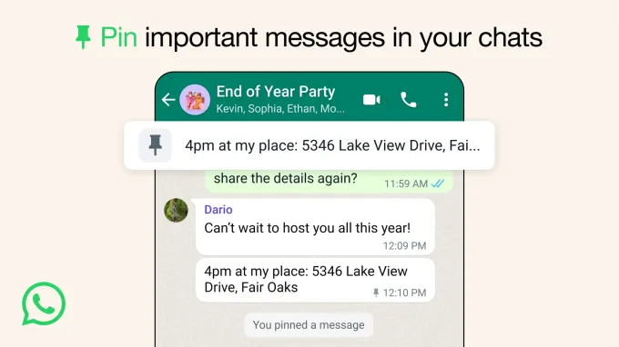 English Whats App Pinned Messages