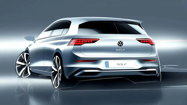Yeni Volkswagen Golf'ün Eskiz Çizimleri Paylaşıldı