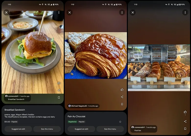 Google Haritalar, Restoran Menülerindeki Yemeklerin Gerçekte Nasıl Gözüktüğünü Gösterecek