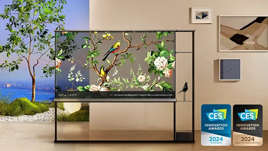LG, Şeffaf TV Modeli ''Signature OLED T''yi Tanıttı