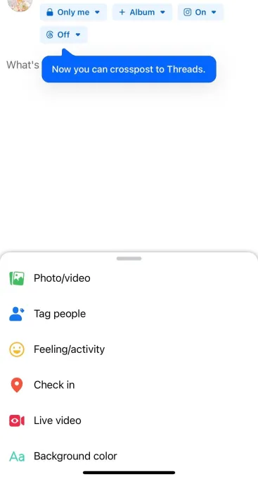 threads cross posting