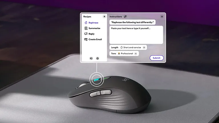 Logitech, Yapay Zeka Tuşlu Mouse'unu Duyurdu
