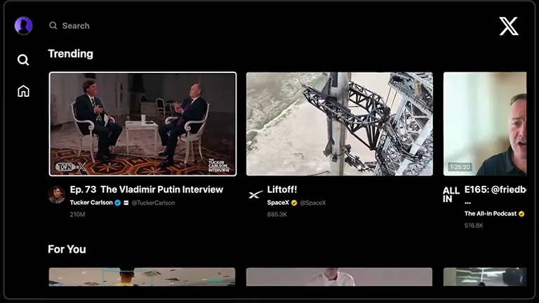 X'in Video Odaklı TV Uygulaması Duyuruldu