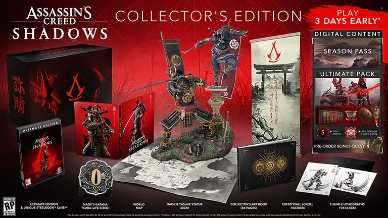 Ubisoft’tan Muhteşem Bir Paket: Assassin’s Creed Shadows Collector’s Edition Detayları