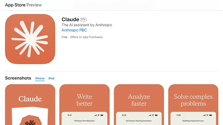 ChatGPT Rakibi Claude iOS ve iPadOS'ta Kullanıma Sunuldu