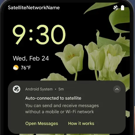 android uydu baglantisi