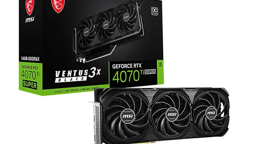 MSI’nin Yeni Canavarı: GeForce RTX 4070 Ti SUPER Ventus 3X Black