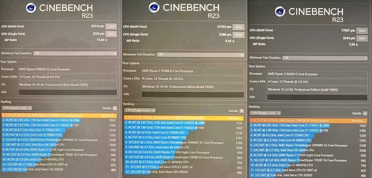 AMD Ryzen 9000 Serisine Ait Benchmark Sonuçları!