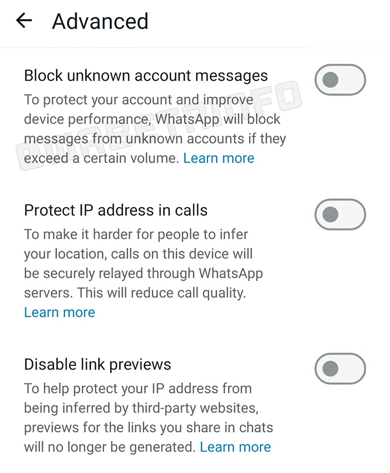 WhatsApp'ta, Bilinmeyen Numaralardan Gelecek Mesajlar Engellenebilecek
