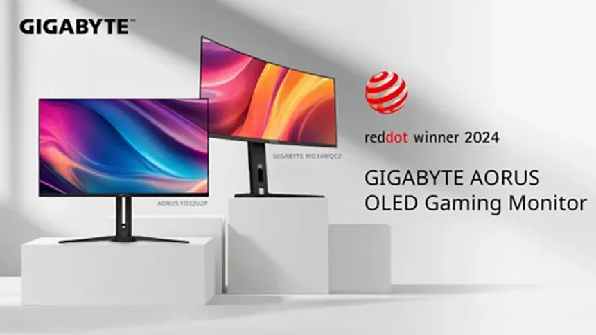 GIGABYTE’ın Yeni OLED Monitörleri Red Dot Ödülü Kazandı!