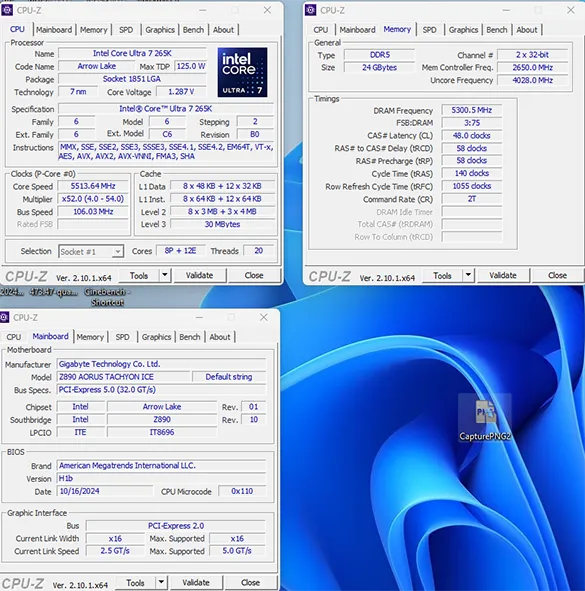 Z890 AORUS TACHYON ICE ile Sınırları Aşan Overclock Performansı