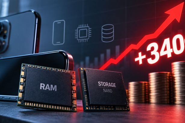 Telefonlarda RAM ve depolama maliyeti bir yılda yüzde 340 arttı