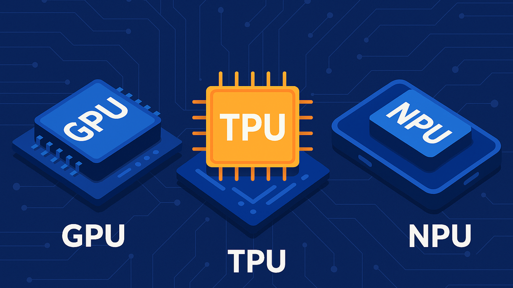 TPU, GPU ve NPU arasındaki fark kullanım alanı ve ölçekte ortaya çıkıyor