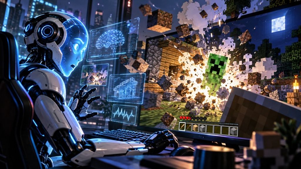 GPT-6 Astra, Minecraft'ta Creeper saldırısından sonra saatlerce patates yetiştirdi