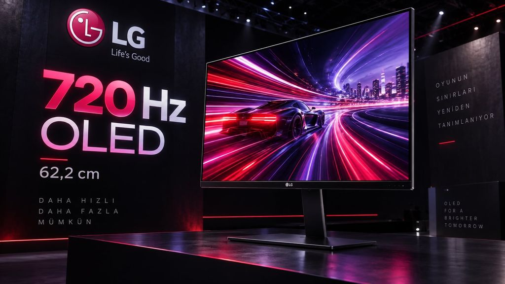 LG, 720 Hz yenileme hızlı 62,2 santimetrelik OLED panelini tanıttı