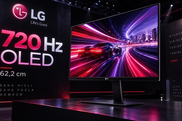 LG, 720 Hz yenileme hızlı 62,2 santimetrelik OLED panelini tanıttı