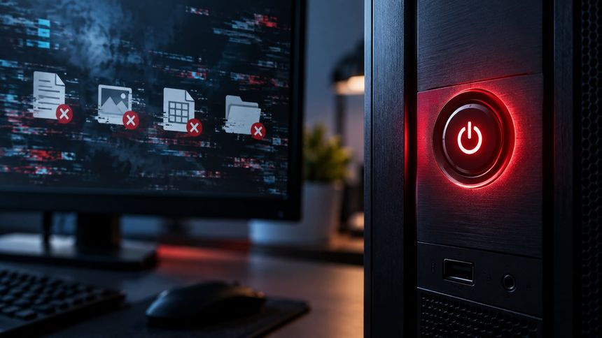PC’nin güç düğmesine uzun basmak dosya kaybı ve sistem hasarı riski taşıyor