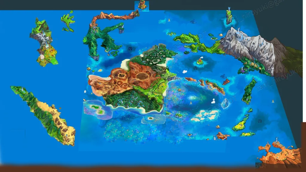 Pokemon Winds and Waves sızıntısı Gen 10 haritasını ve Çimen Salonu'nu gösterdi