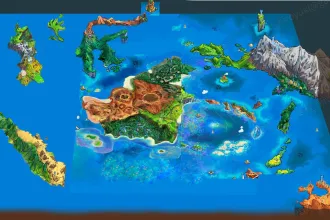 Pokemon Winds and Waves sızıntısı Gen 10 haritasını ve Çimen Salonu'nu gösterdi